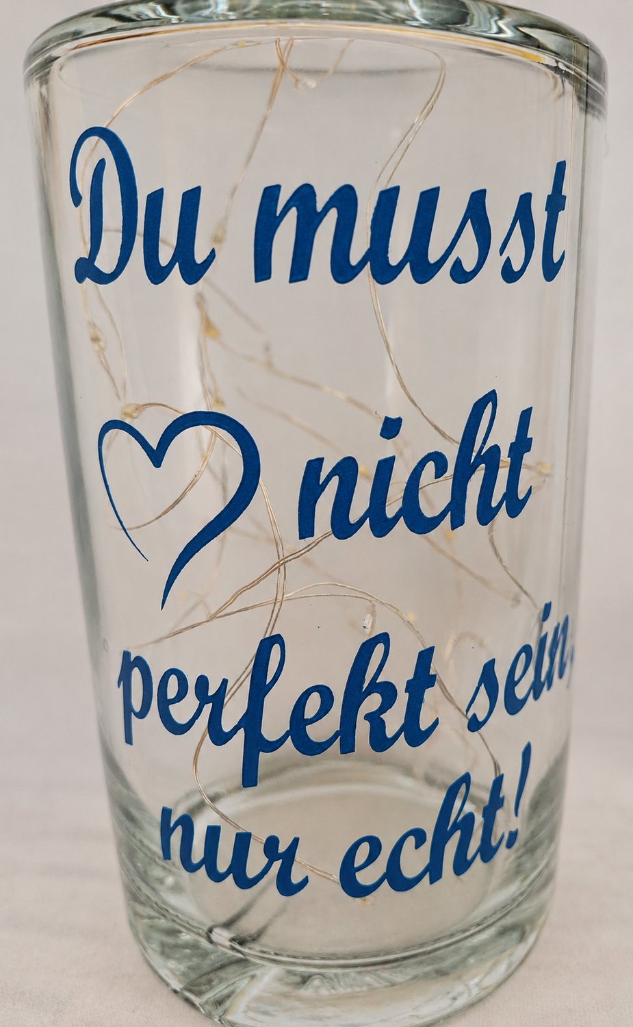 Du musst nicht perfekt sein,  nur echt